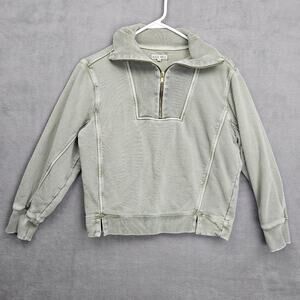 Alex Mill Women’s Crosby Half Zip Green Pullover